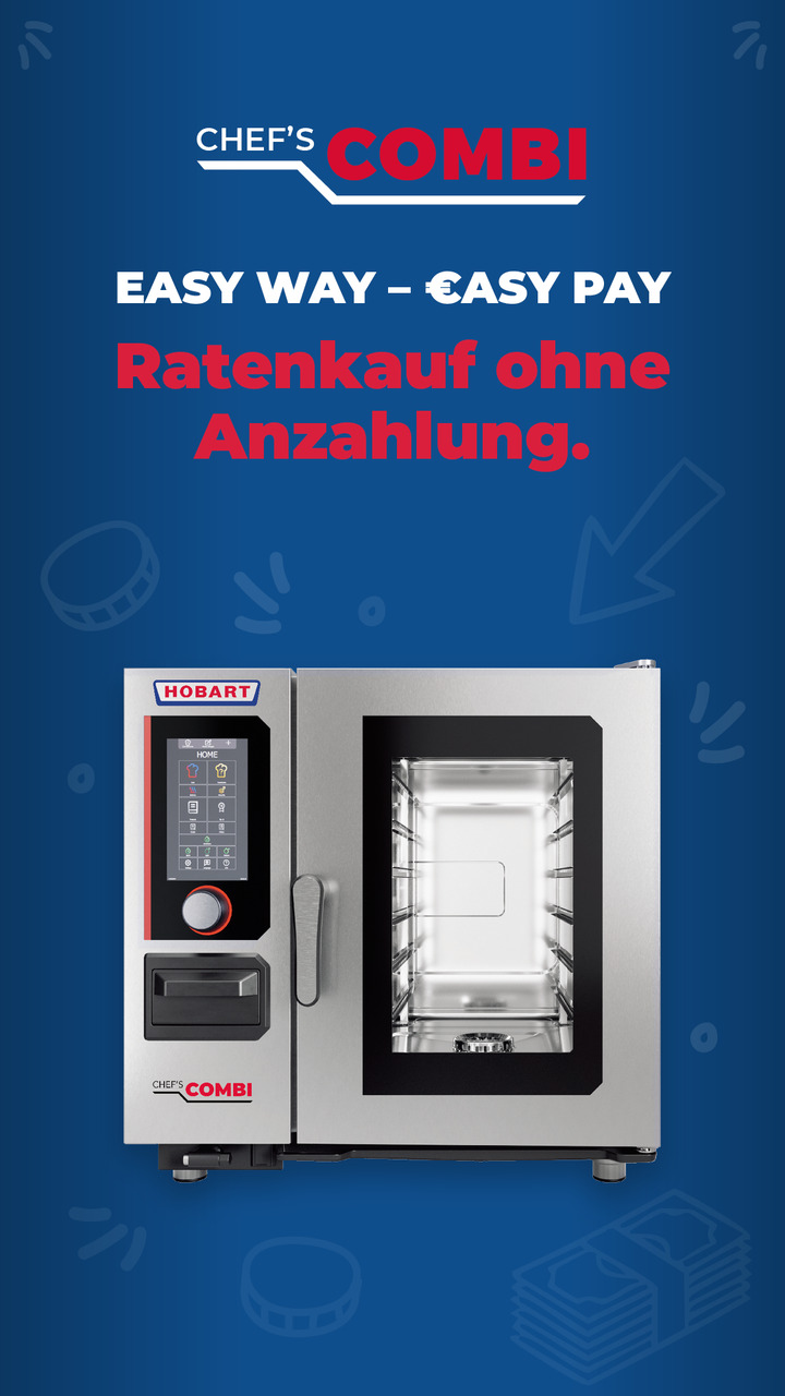 HOBART Chef's Combi Kombidämpfer – Easy Way, Easy Pay: Ratenkauf ohne Anzahlung